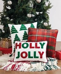 Truly Soft Red Plaid Decorative Pillow, 18" x 18"