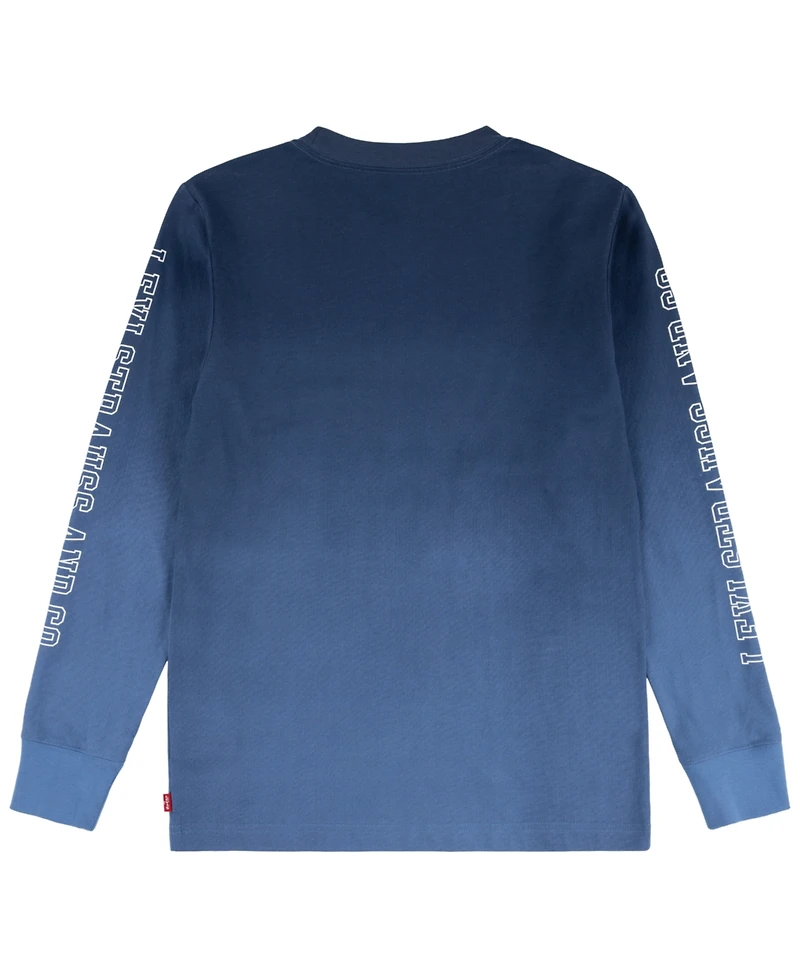 Levi's Big Boys Ombre Print Long Sleeve T-Shirt