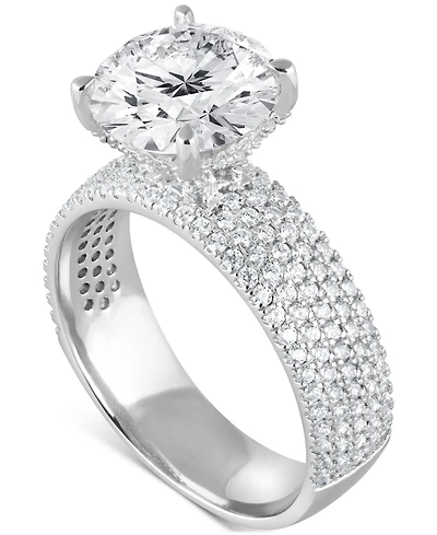 Bagley Mischka Certified Lab Grown Diamond Engagement Ring (3-3/4 ct. t.w.) in 14k Gold