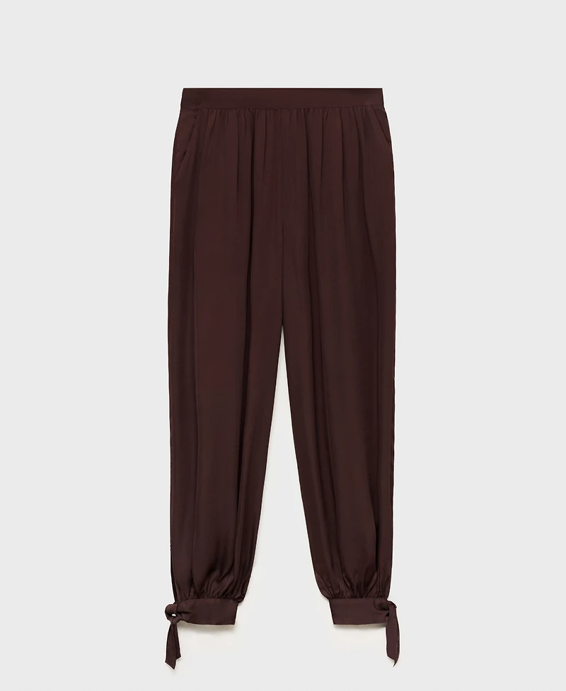 Mango Women's Bows Detail Balloon-Style Pants