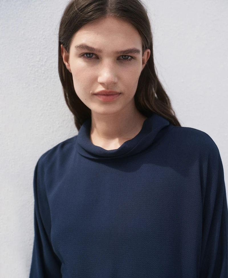 Mango Women's Oversized Flowing Blouse