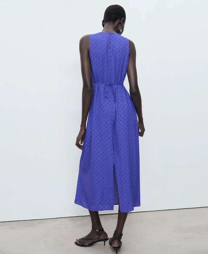 Mango Women's Polka Dot Midi Dress