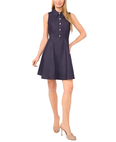 CeCe Women's Sleeveless Fit and Flare Dress