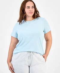 Id Ideology Plus Essential Cotton Short-Sleeve T-Shirt, Exclusively at Macy's