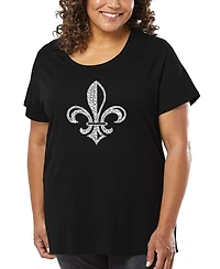 La Pop Art Plus Lyrics To When The Saints Go Marching Word T-Shirt