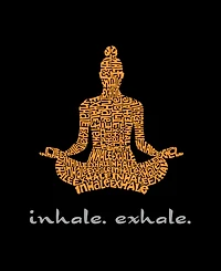 La Pop Art Plus Inhale Exhale Word T-Shirt