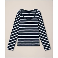 Pact Organic Cotton Softspun Long Sleeve Scoop Neck Tee