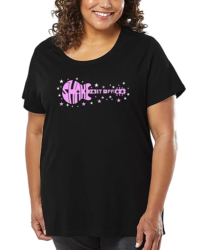 La Pop Art Plus Shake It Off Word T-Shirt