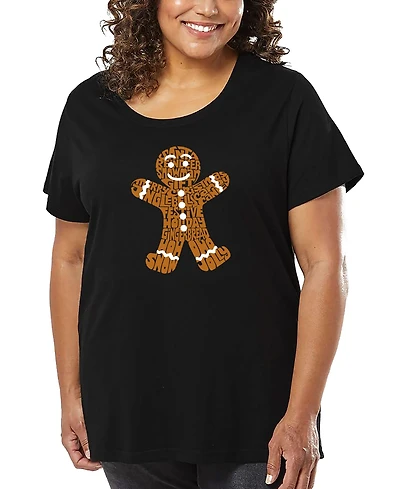 La Pop Art Plus Gingerbread Word T-Shirt