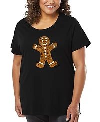 La Pop Art Plus Gingerbread Word T-Shirt