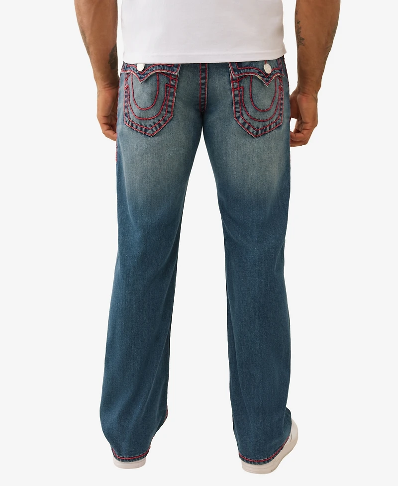 True Religion Men's Billy Super T Bootcut Flap Jeans