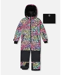 Deux par Girl One-Piece Teknik Snowsuit Rainbow Leopard - Child