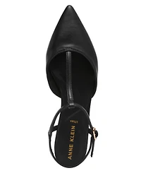 Anne Klein Women's Emily T-Strap Slingback Flats