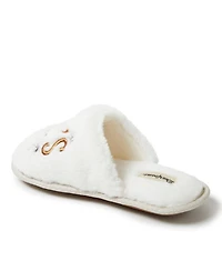 Dearfoams Women's Bridal Celebration Fuzzy Scuff House Slipper