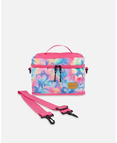 Deux par Deux Girl Lunch Box Rainbow Heart Print - Toddler|Child