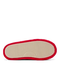 Dearfoams Women's Holiday Novelty Red Bows Clog Slipper