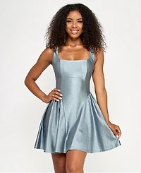 Emerald Sundae Juniors' Fit & Flare Sleeveless Dress