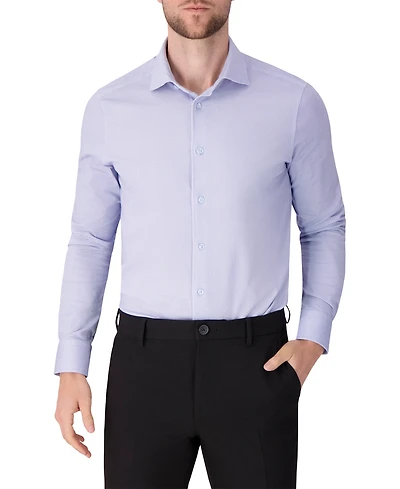 Victor Emmanuel Men's Pin Dot Print Dress Shirt