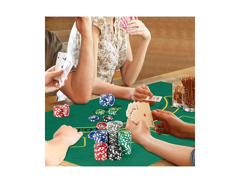 Texas Hold'em Poker Chip Set with 300 Pieces