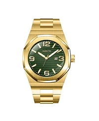 Invicta Men's Huracan Quartz 3 Hand Green Dial Watch