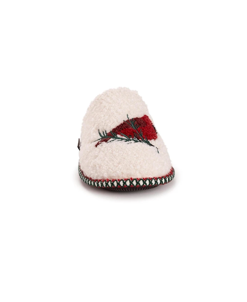 Muk Luks Women's Novelty Punch Needle Snowman