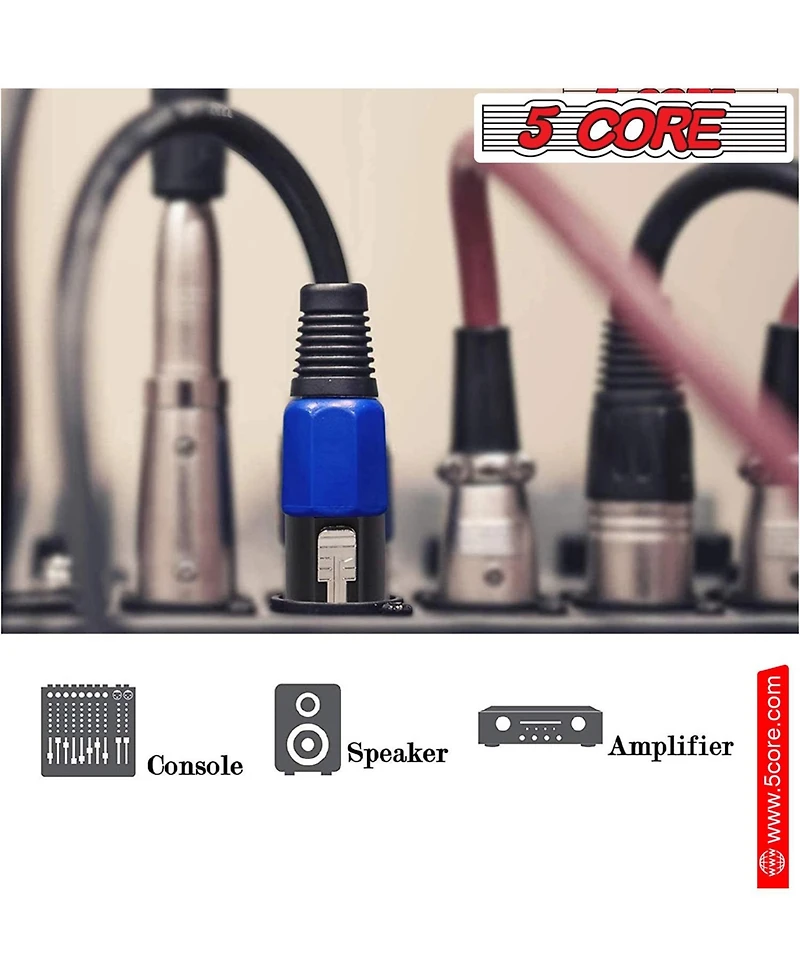 5Core Speakon Adapter High Quality Audio Jack Male Audio Pin Speaker Adapter Connector