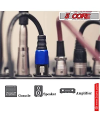 5Core Speakon Adapter High Quality Audio Jack Male Audio Pin Speaker Adapter Connector
