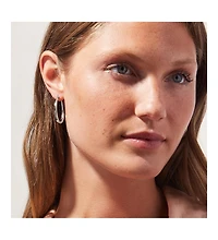 Ana Luisa Gold Hoop Earrings - Cuidado Silver