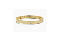 Etoielle Vermeil Multi Shape Cubic Zirconia Bangle Emerald and Round Cut Etoielle
