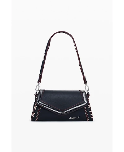 Desigual Women's Medium faux leather effect bag with stitching