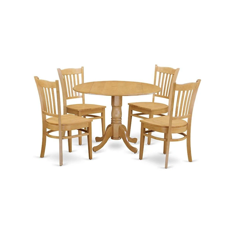 East West Furniture 5 PcKitchen Table set - Kitchen Table and 4 Kitchen Dining Chairs