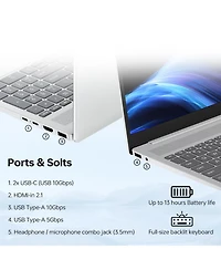 Hp OmniBook 16" Premium Traditional Laptop Intel Core Ultra 7 255U 32GB Ram Intel Graphics 1TB Ssd Storage Windows 11 Home Fhd+ 60Hz - Silver