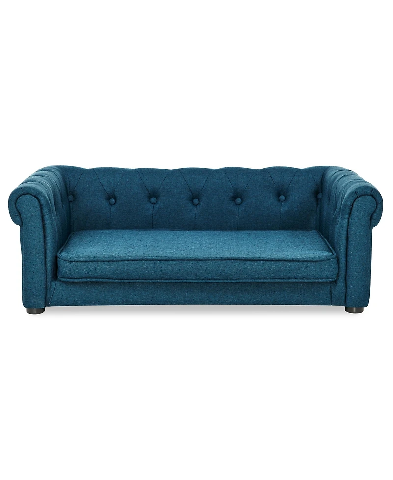 Aostirmotor Elevated Dog Sofa Bed Modern Design for Small Dogs Blue