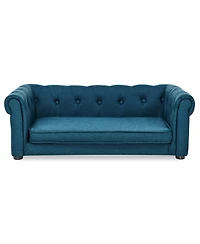 Aostirmotor Elevated Dog Sofa Bed Modern Design for Small Dogs Blue