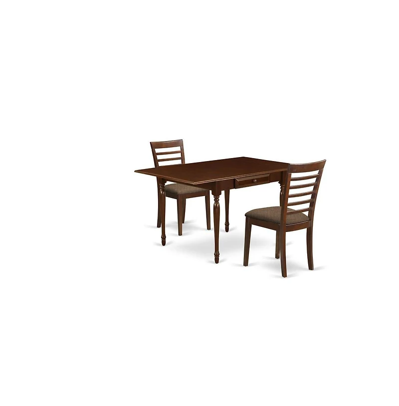 East West Furniture Dining Room Set Mahogany