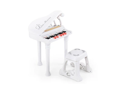 31-Key Kids Piano Keyboard with Stool and Piano Lid