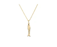 Little Sky Stone 14K Gold Plated Lucky Fish Charm Necklace