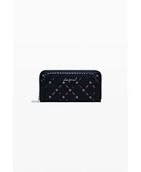 Desigual Women's Large perforated studded wallet