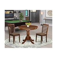 East West Furniture Dining Room Set Mahogany