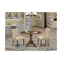 East West Furniture Dining Room Set Mahogany