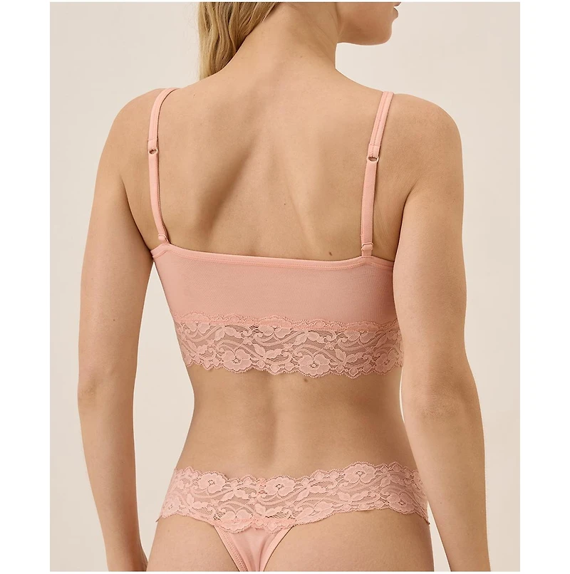 Pact Women's Lace Waist Thong 3-Pack