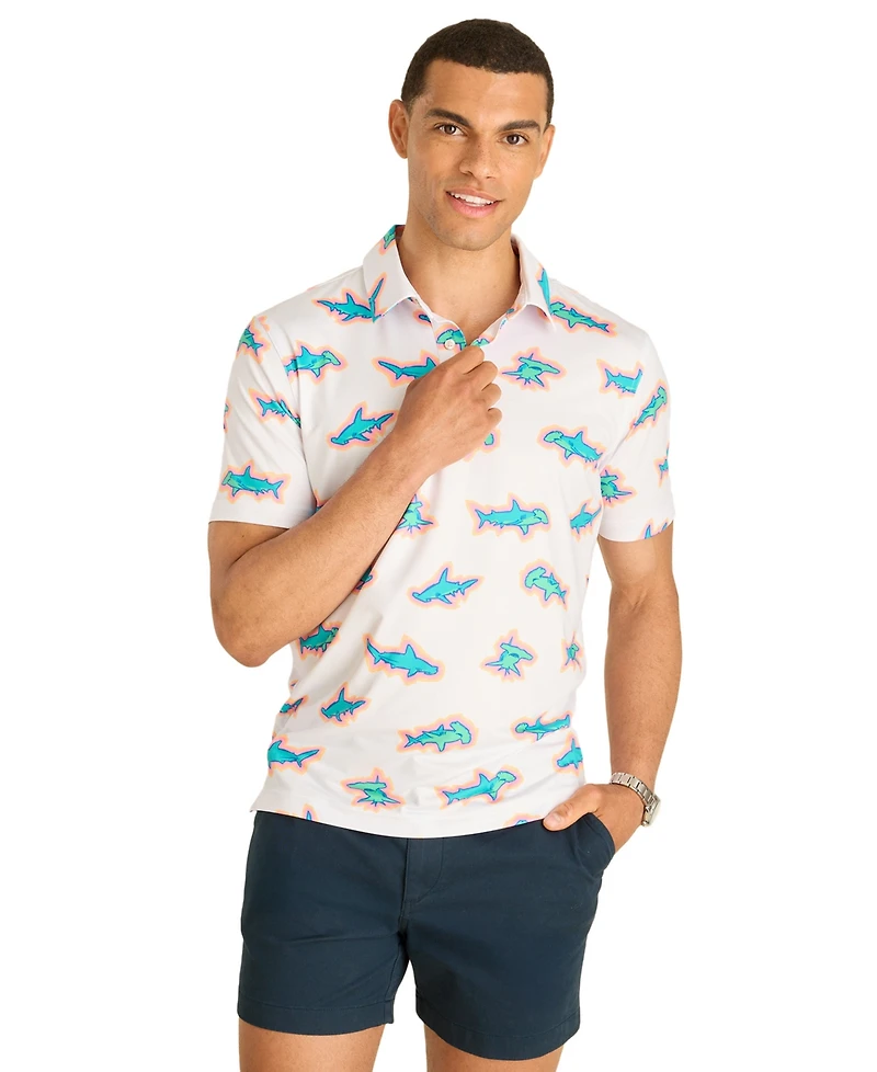 Chubbies Men's The Vanna Apex Swimmer Performance Polo Shirt