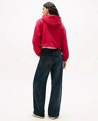 Tommy Jeans Women's Crop Linear Bling Hoodie