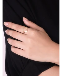 Devata Clover Ring in 14K Gold, Size 9