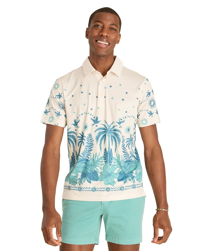 Chubbies Men's The Scenic Route Performance Polo Shirt