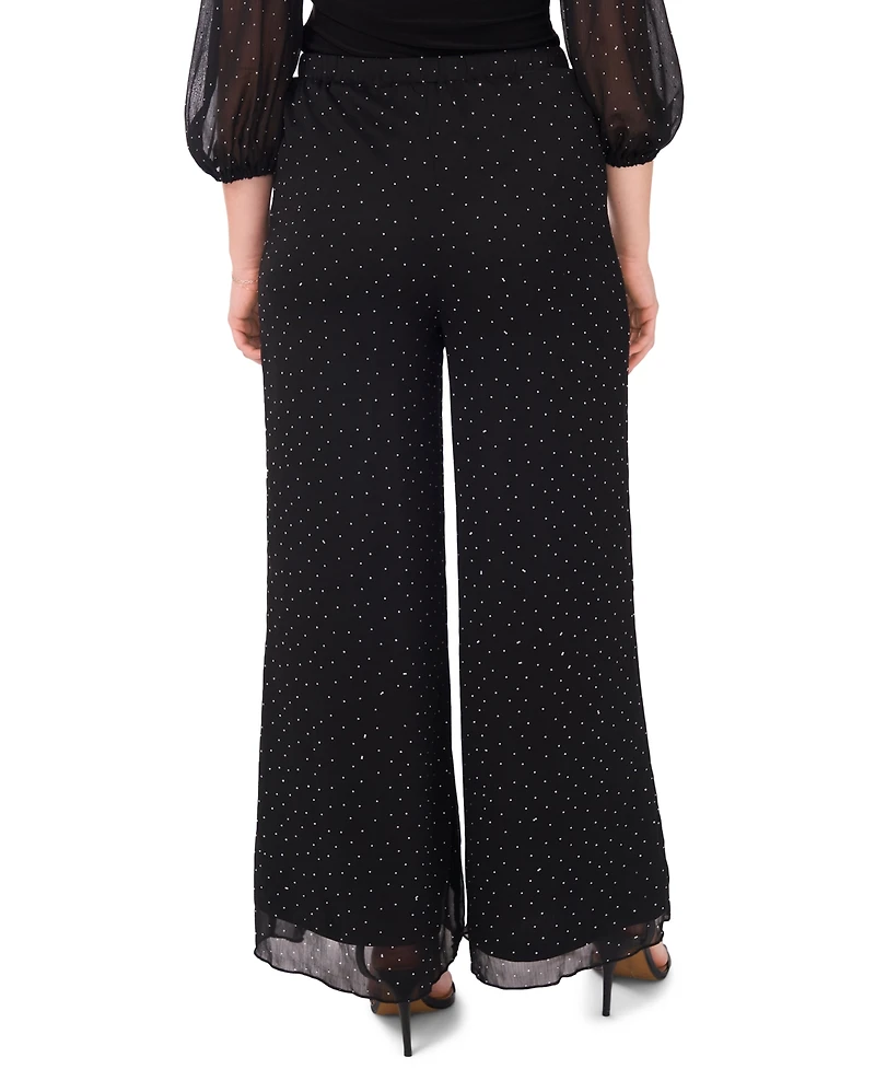 Msk Petite Combo Palazzo Pants