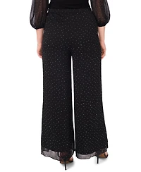 Msk Petite Combo Palazzo Pants