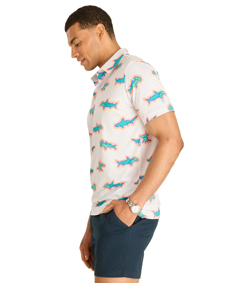 Chubbies Men's The Vanna Apex Swimmer Performance Polo Shirt