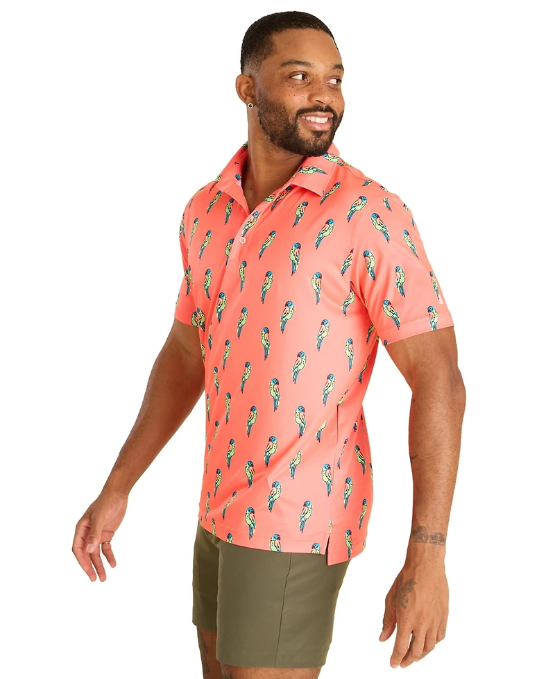 Chubbies Men's The Talk Of Tropics Performance Polo Shirt