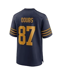 Nike Men's Romeo Doubs Navy Green Bay Packers The 1923 Classic Game Jersey